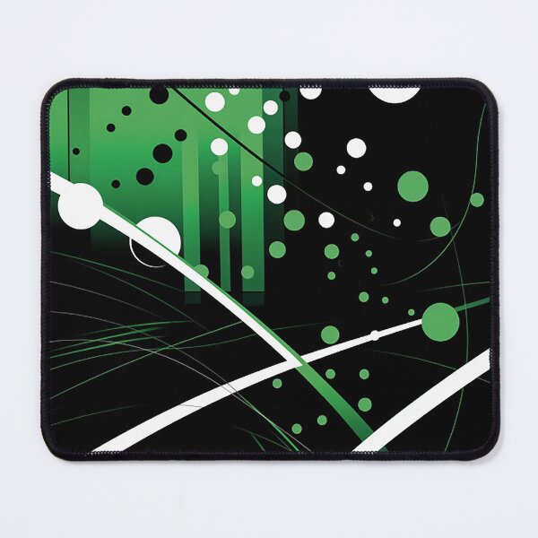 Item preview, Elegant Monochrome Design - Sleek Abstract Lines & Polka Dots Artwork designed and sold by PaintbrushPlace.