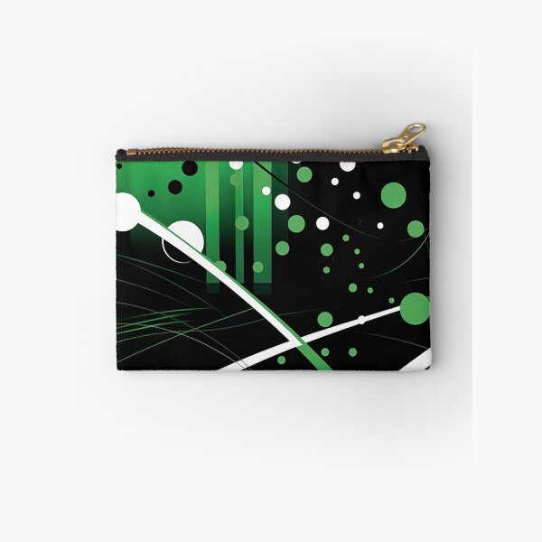 Item preview, Elegant Monochrome Design - Sleek Abstract Lines & Polka Dots Artwork designed and sold by PaintbrushPlace.