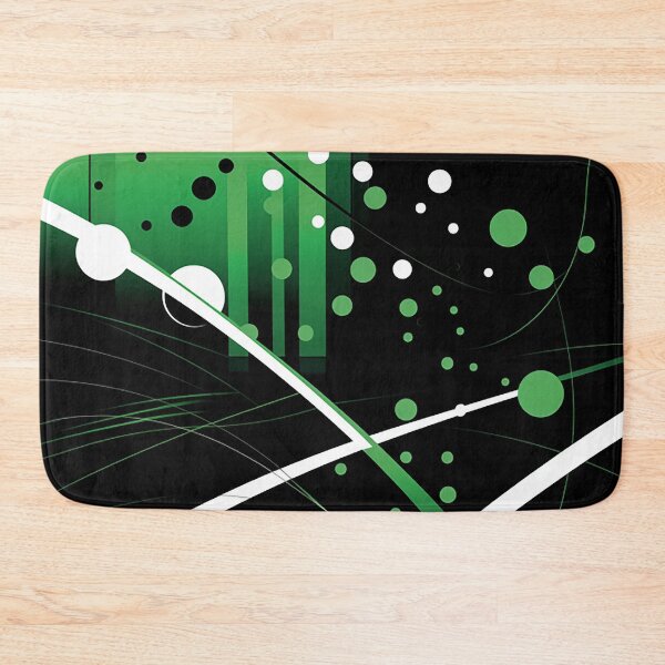 Item preview, Elegant Monochrome Design - Sleek Abstract Lines & Polka Dots Artwork designed and sold by PaintbrushPlace.
