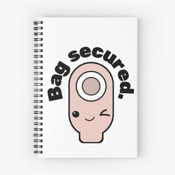 Item preview, Cute colostomy bag design "bag secured" designed and sold by shnanogans.