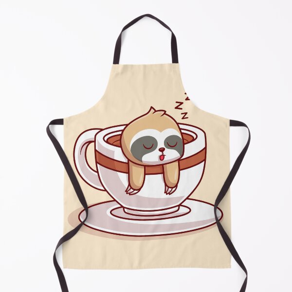 Item preview, Cute Sloth Sleeping in Coffee Cup Cartoon Vector Icon designed and sold by hjian8219.