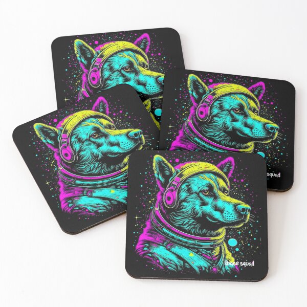 Item preview,  Brave German Shepherd of the Galaxy psychedelic design designed and sold by PuppyFriend.