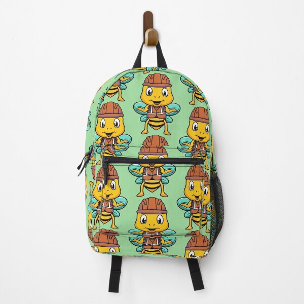 Item preview, Cute bee wearing helmet cartoon illustration designed and sold by cubbone.