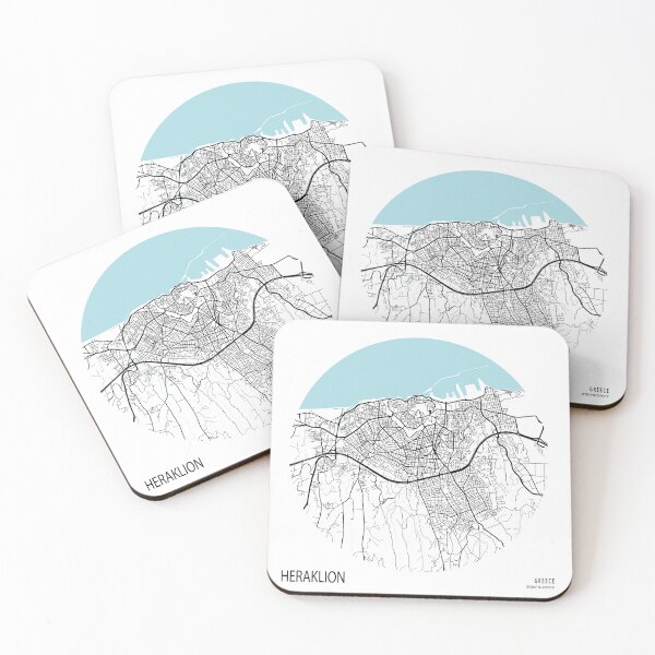 Item preview, Heraklion City Map of Greece - Circle designed and sold by deMAP.