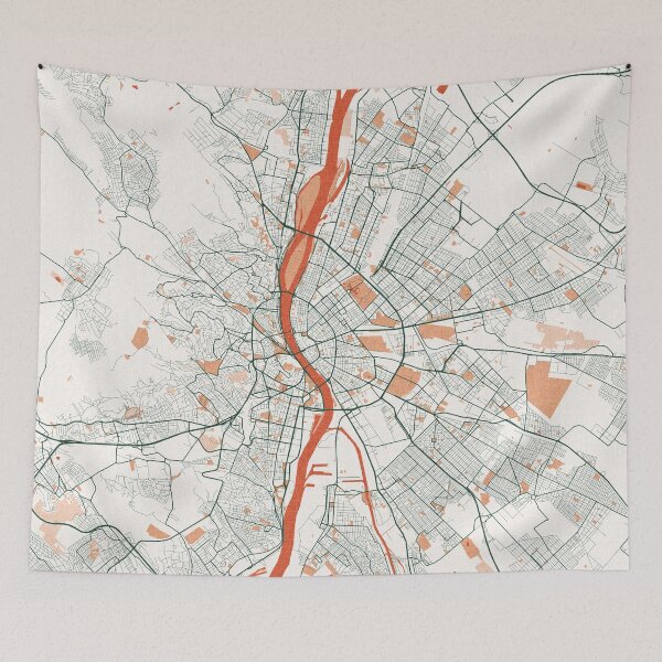 Item preview, Budapest City Map of Hungary - Bohemian designed and sold by deMAP.