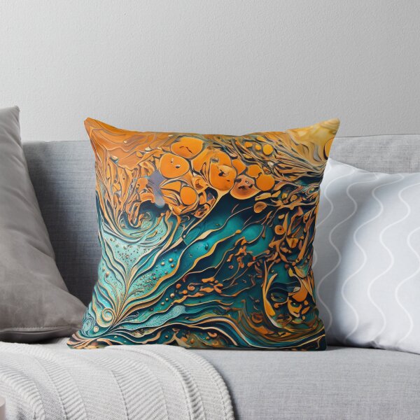 Item preview, Abstract Teal And Golden Pattern Earthy Ground Colors  designed and sold by Moonsiess.