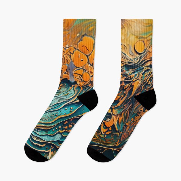 Item preview, Abstract Teal And Golden Pattern Earthy Ground Colors  designed and sold by Moonsiess.