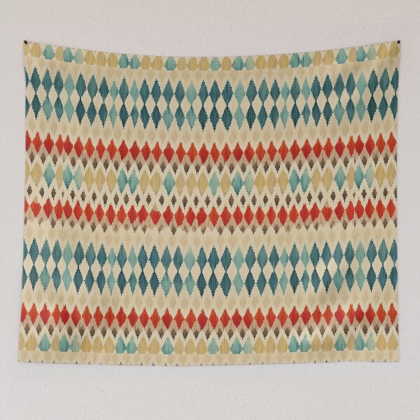 Item preview, Modern Ikat Textile Art Pattern No20 designed and sold by Atomura.
