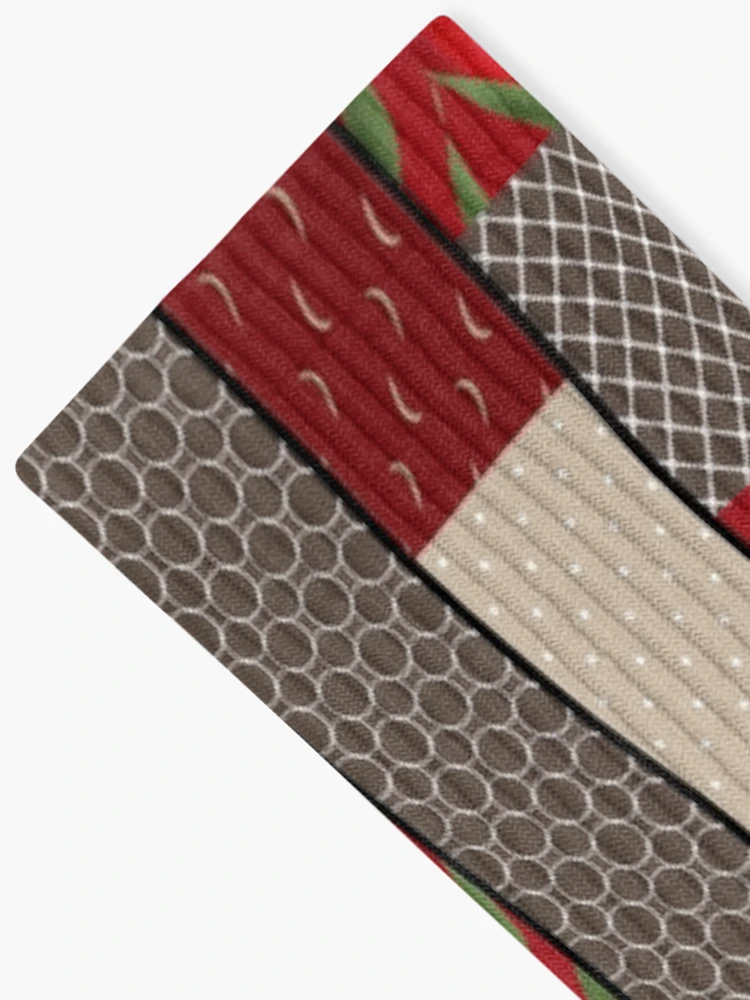 Thumbnail 2 of 5, Socks, Patchwork. Patchwork. Graphics.patchwork designed and sold by fuzzyfox.