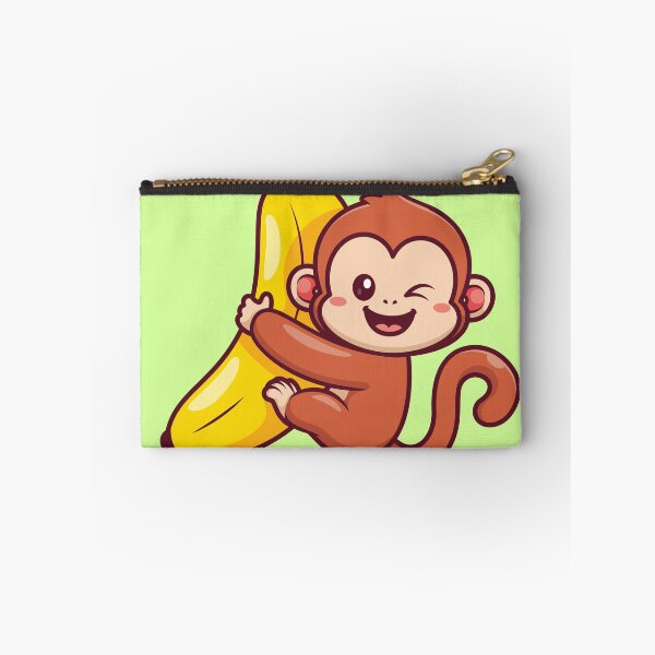 Item preview, Cute Monkey Hanging Banana Cartoon Vector Icon designed and sold by hjian8219.