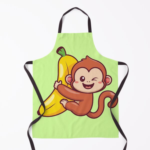 Item preview, Cute Monkey Hanging Banana Cartoon Vector Icon designed and sold by hjian8219.