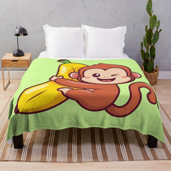 Item preview, Cute Monkey Hanging Banana Cartoon Vector Icon designed and sold by hjian8219.
