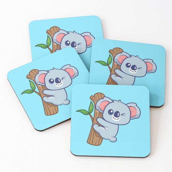 Item preview, Cute Koala Hanging from Tree Cartoon Vector Icon designed and sold by hjian8219.