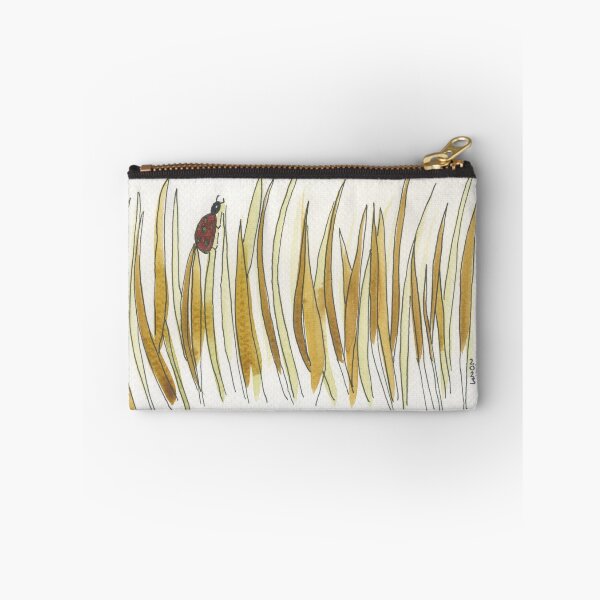 Item preview, Fall grasses blowing in the wind with a little ladybug climbing up to get a good view designed and sold by SunnyAunt.