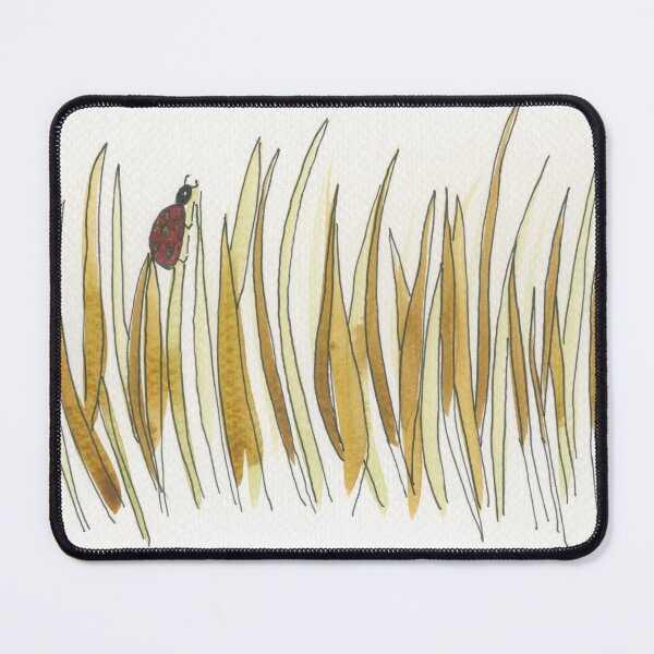 Item preview, Fall grasses blowing in the wind with a little ladybug climbing up to get a good view designed and sold by SunnyAunt.
