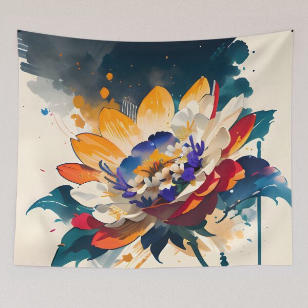 Item preview, Multi Color Ink Rose designed and sold by Chrome-Serpent.