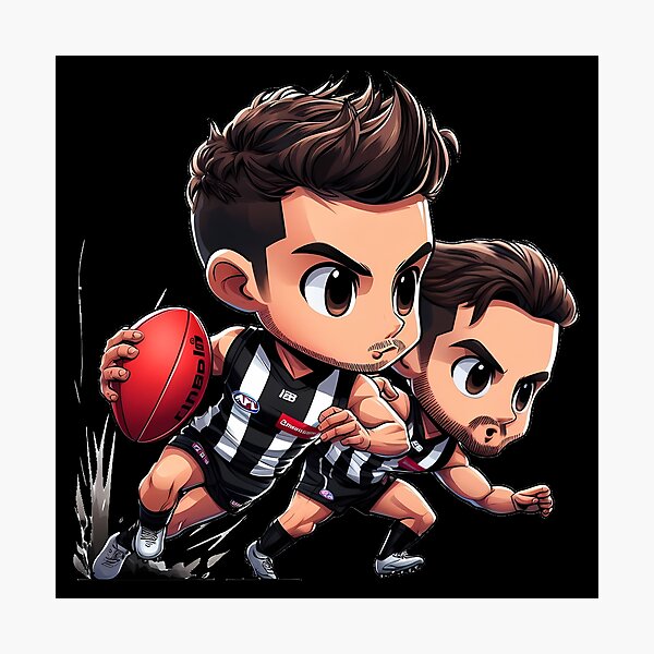 Item preview, Chibi Collingwood Magpies designed and sold by Thunderbelts.