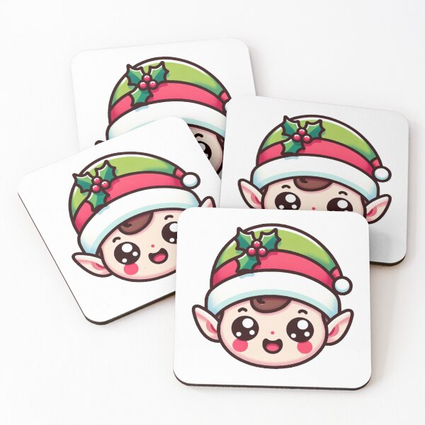 Item preview, Joyful Kawaii Elf Delight | Adorable Elf Sticker designed and sold by TheGraphicsLord.