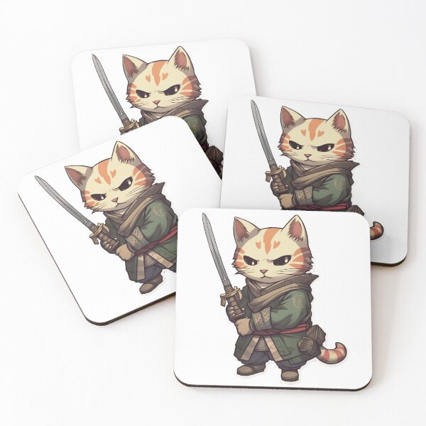 Item preview, Samurai cat warrior designed and sold by ColorCrafters.