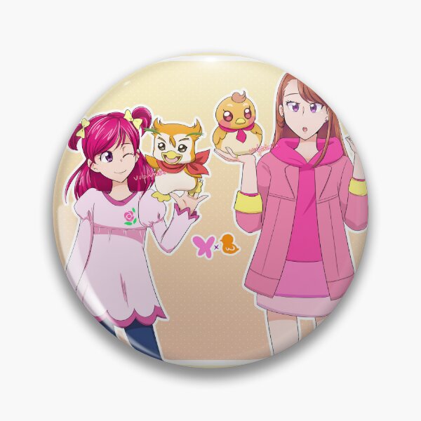 Item preview, pink butterfly and orange bird designed and sold by Vulpixi-Misa.