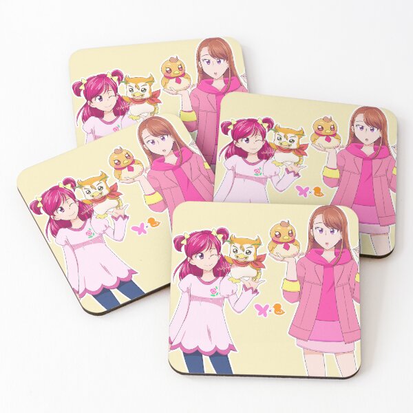 Item preview, pink butterfly and orange bird designed and sold by Vulpixi-Misa.