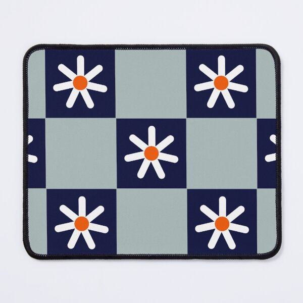 Item preview, white flower pattern in square designed and sold by NAGNE.