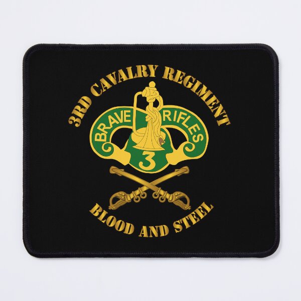Item preview, Army - 3rd Cavalry Regiment DUI - Blood and Steel designed and sold by Military Insignia Products.
