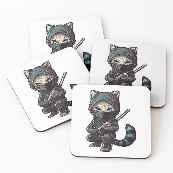 Aperçu de l'œuvre Guerrier chat samouraï créée et vendue par ColorCrafters.