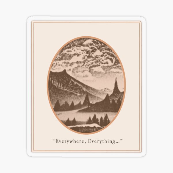 Everywhere, Everything lyrics Sticker for Sale by emmaryleeboo