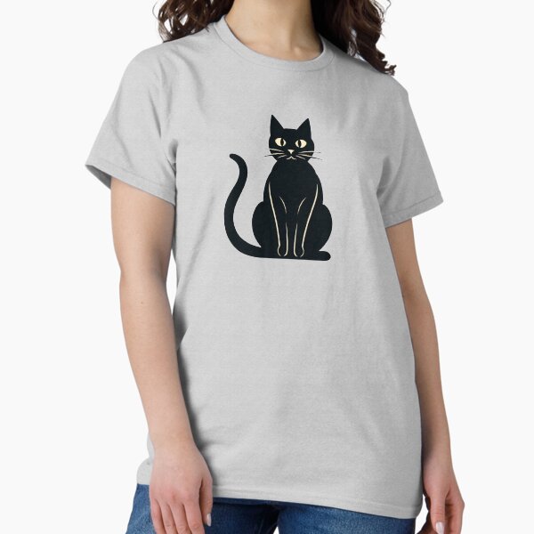 Vista previa del artículo con la obra «Gato negro», diseñado y vendido por D-CuteArt.
