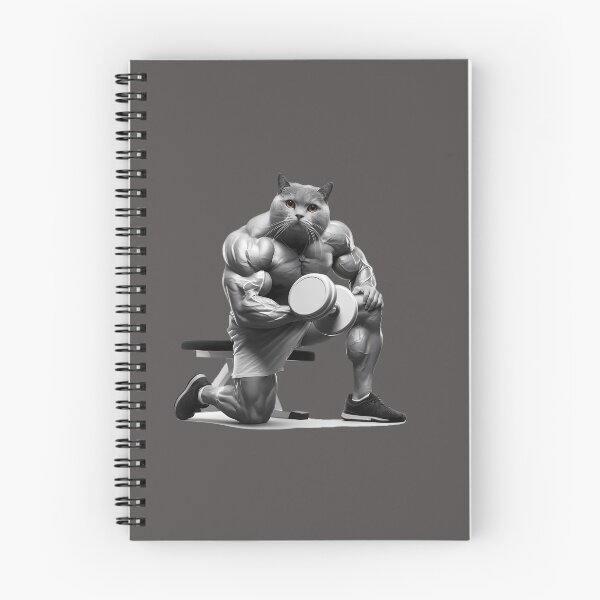 Aperçu de l'œuvre Chat esclave - Le chat musclé - Hustle pour ce muscle - Cat meme créée et vendue par mamacub.