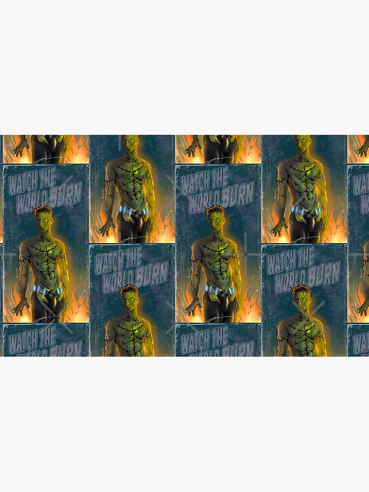 Thumbnail 6 of 6, Coffee Mug, Watch the World Burn - All Boy Monsters Frankenstein designed and sold by cerealcreatures.