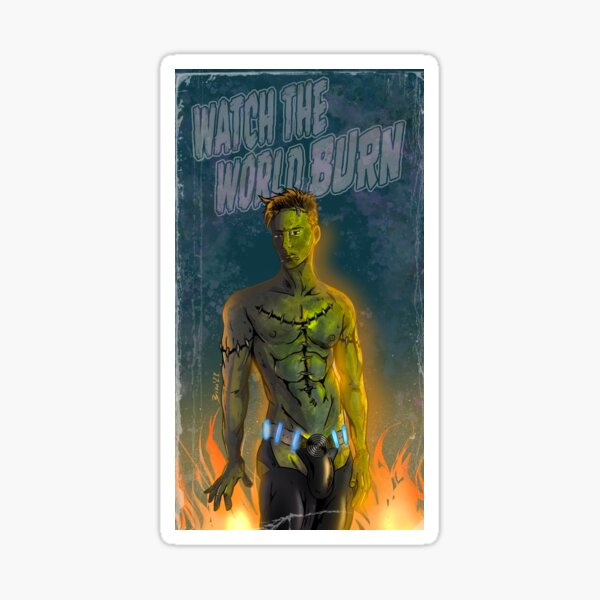 Watch the World Burn - All Boy Monsters Frankenstein Sticker