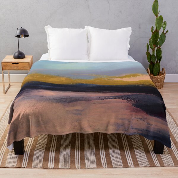 Item preview, Pink Sunset Over Lake Abstract Colorful Landscape designed and sold by DEC02.