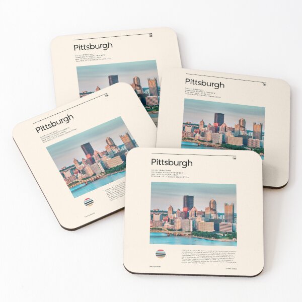 Item preview, Visit Pittsburgh, United States (Travel poster) designed and sold by RabbitK.