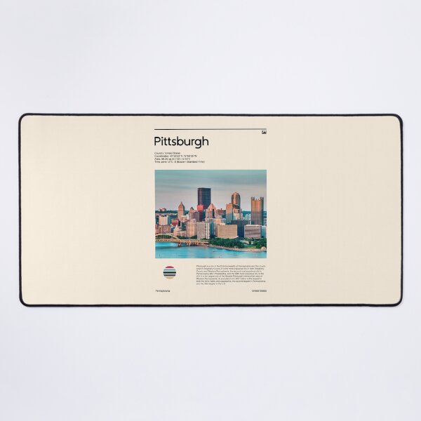 Item preview, Visit Pittsburgh, United States (Travel poster) designed and sold by RabbitK.