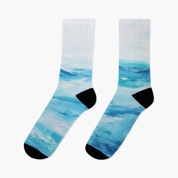 Item preview, Abstract Ocean Waves Art Brushstroke Painting Coastal Art designed and sold by DreamyDaisy.