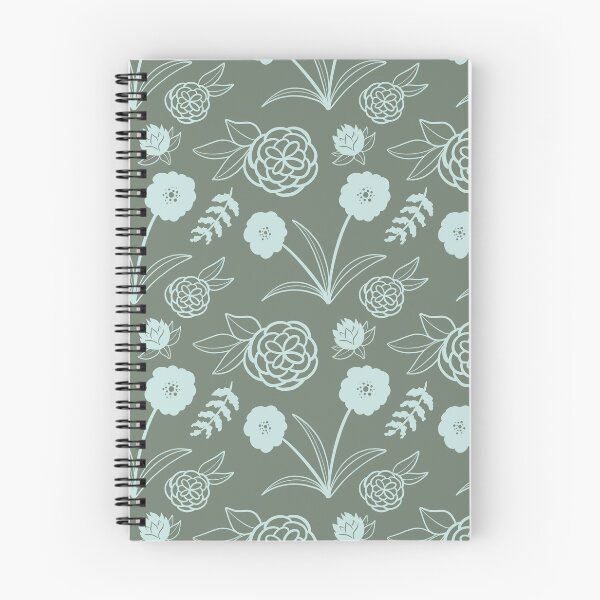 Item preview, Moss Green Floral Pattern designed and sold by makell-creates.