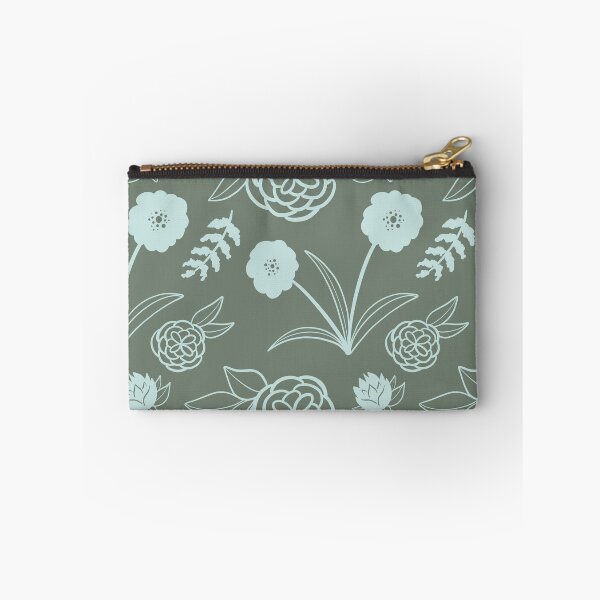 Item preview, Moss Green Floral Pattern designed and sold by makell-creates.