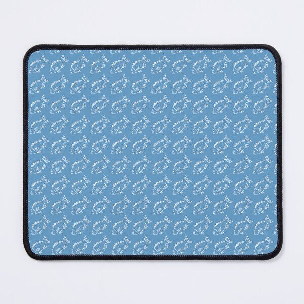 Item preview, Kawaii Bluefish in White on Vivid Blue designed and sold by fruttidimare.