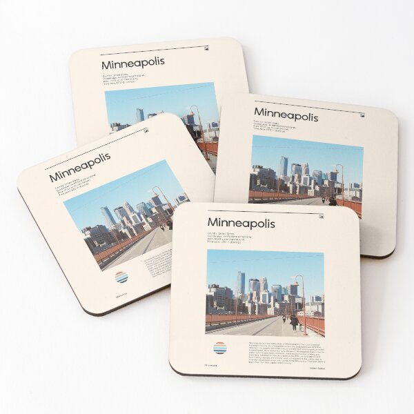 Item preview, Visit Minneapolis, United States (Travel poster) designed and sold by RabbitK.