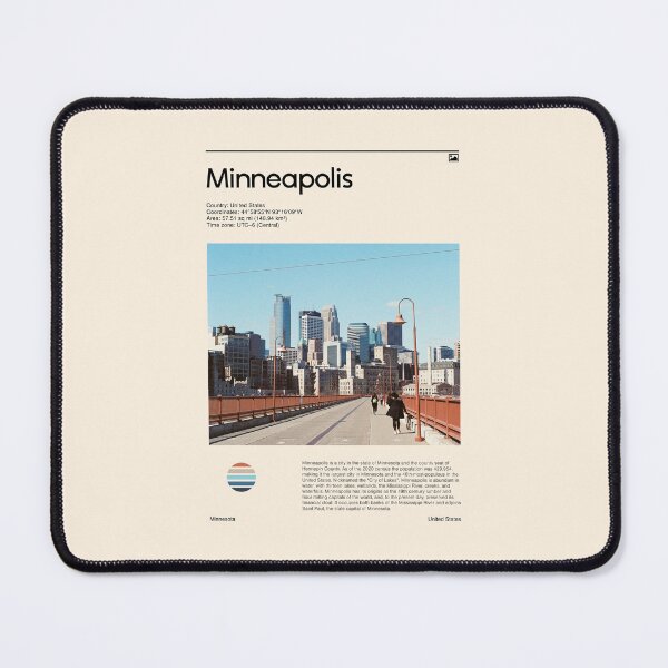 Item preview, Visit Minneapolis, United States (Travel poster) designed and sold by RabbitK.