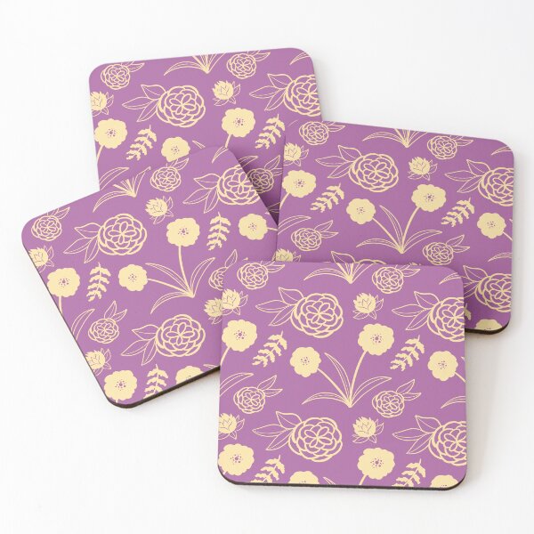 Item preview, Violet Floral Pattern designed and sold by makell-creates.