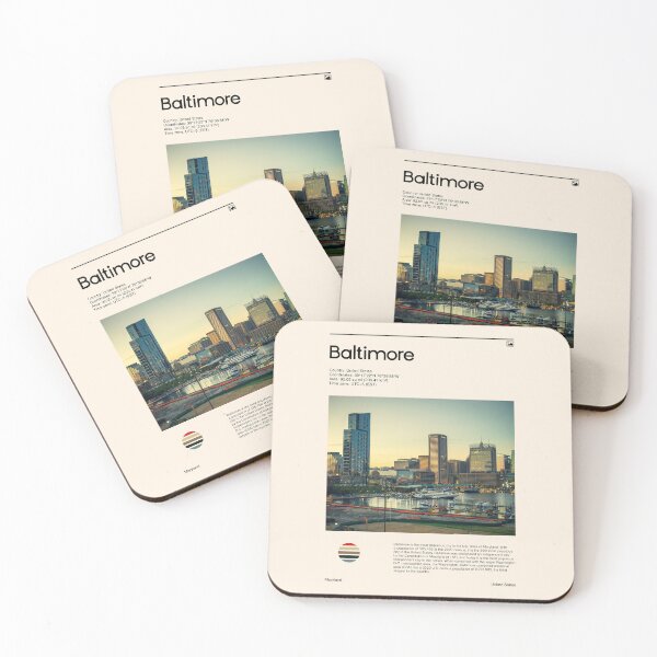 Item preview, Visit Baltimore, United States (Travel poster) designed and sold by RabbitK.
