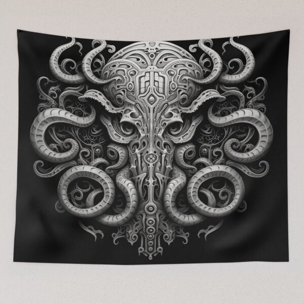 Item preview, Clockwork Cthulu Skull Emblem designed and sold by AnalyticalDream.
