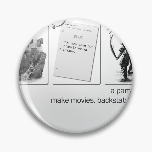 Item preview, What The Film?! a party game. make movies. backstab friends. designed and sold by LethalChicken.