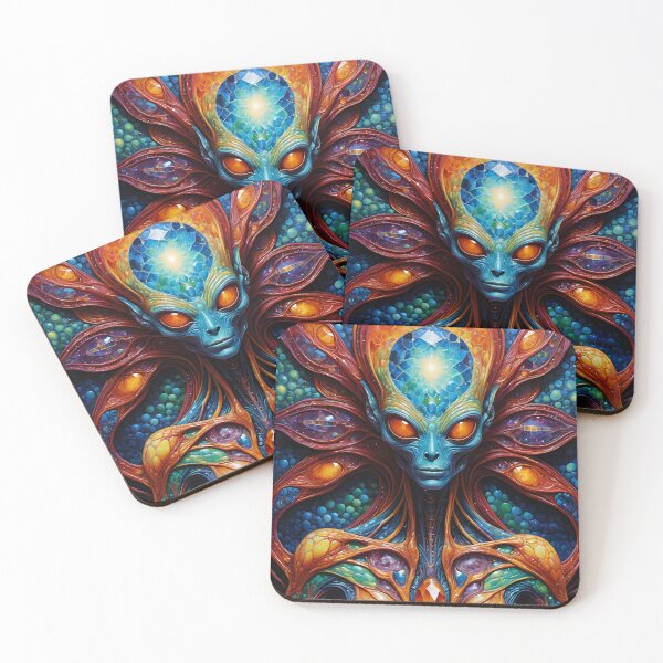 Item preview, Portrait of a mysterious alien woman designed and sold by AnunnakiArt.