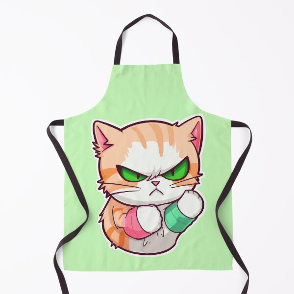 Item preview, Tater Tot cute green eyed fighter designed and sold by ParkkerTos.