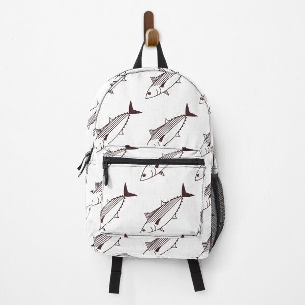 Item preview, Cute Bonito Fish in Maroon Brown and White designed and sold by fruttidimare.