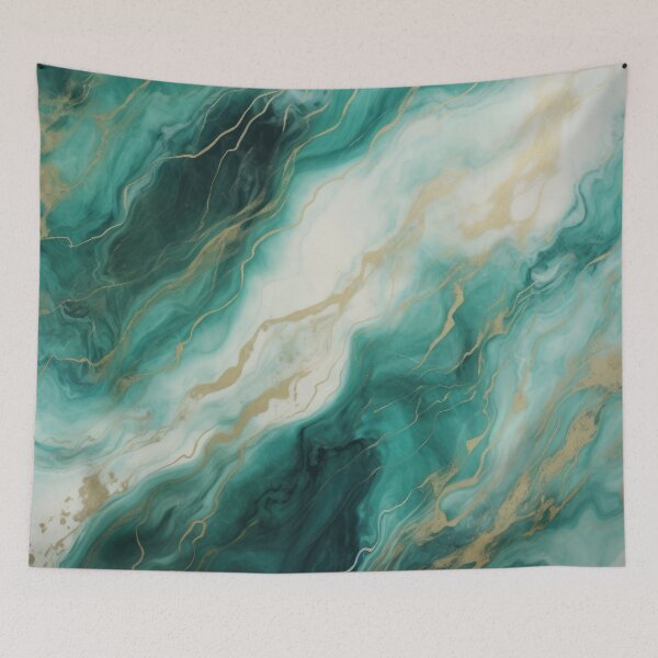 Item preview, Emerald Green Abstract Marble designed and sold by DreamyDaisy.